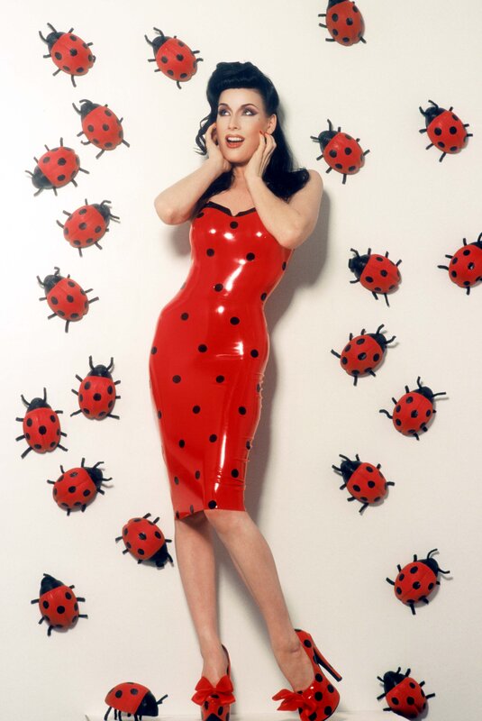 Ladybug-themed fashion photo