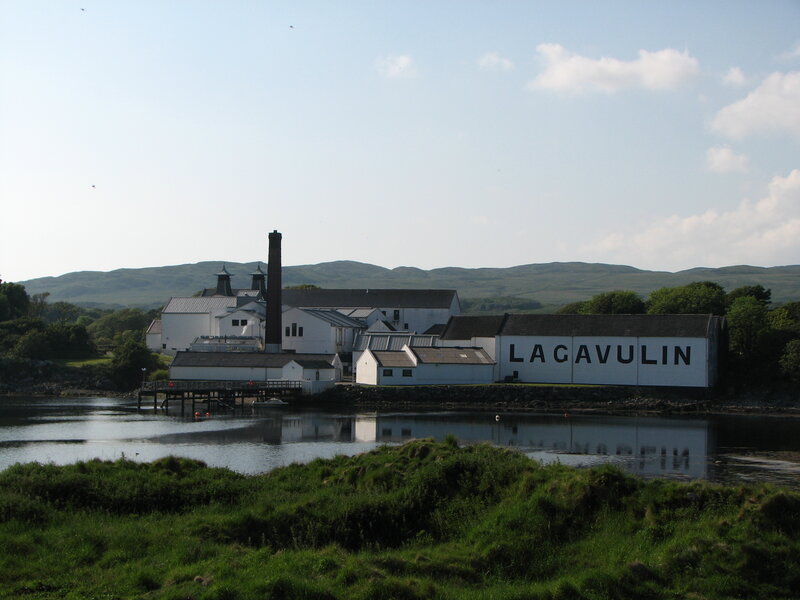 Lagavulin distillery by the water