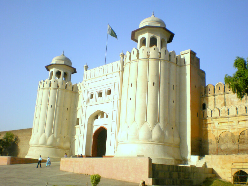 Lahore Fort Gate — White