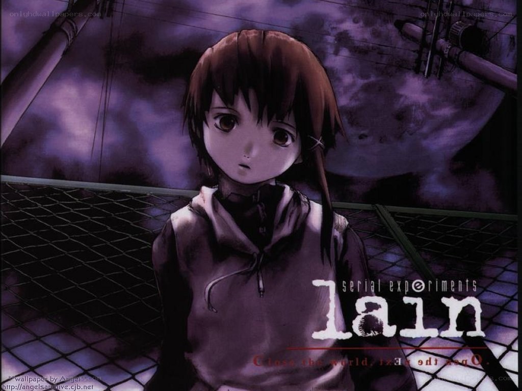 Lain anime character art