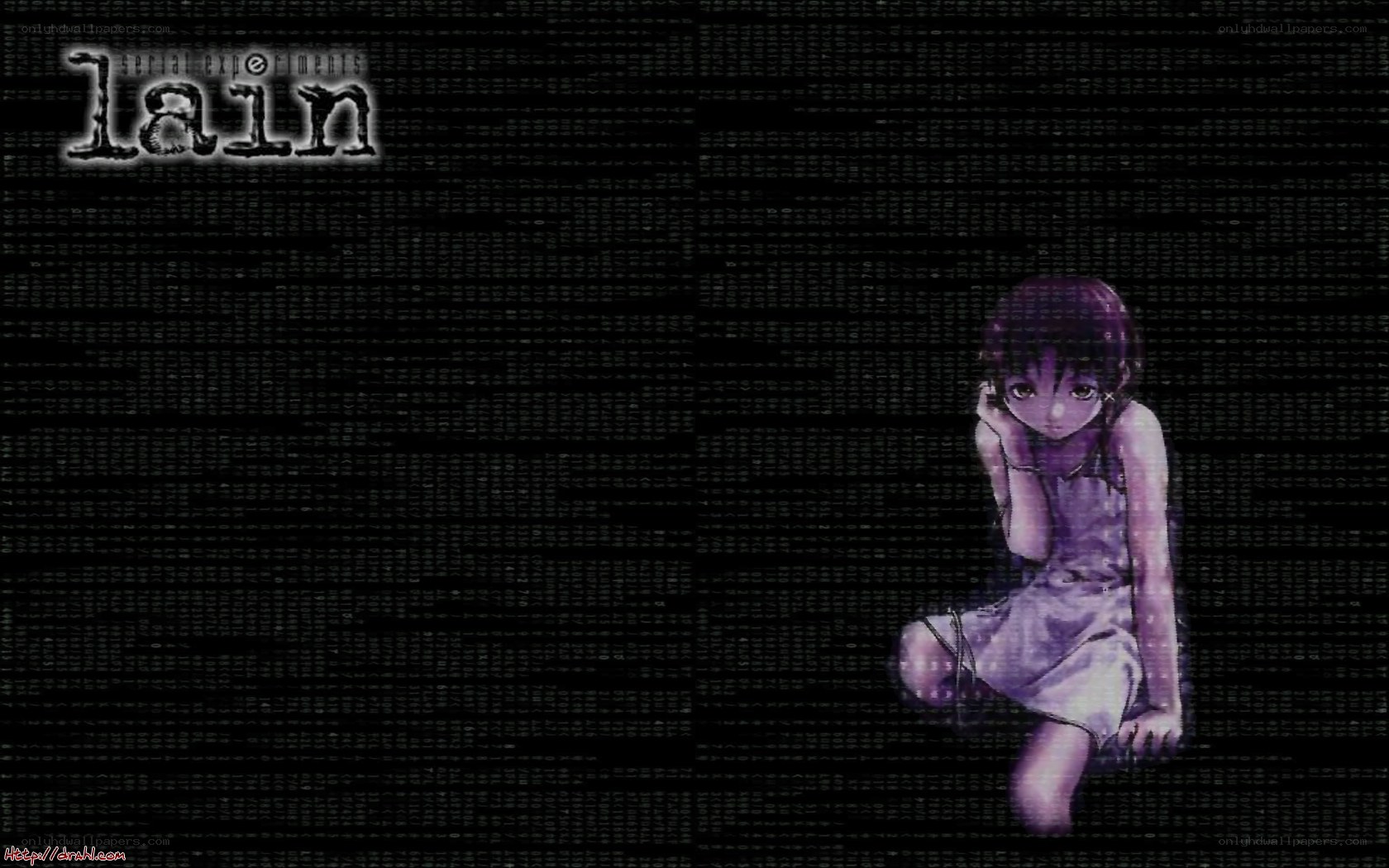 Lain anime character wallpaper