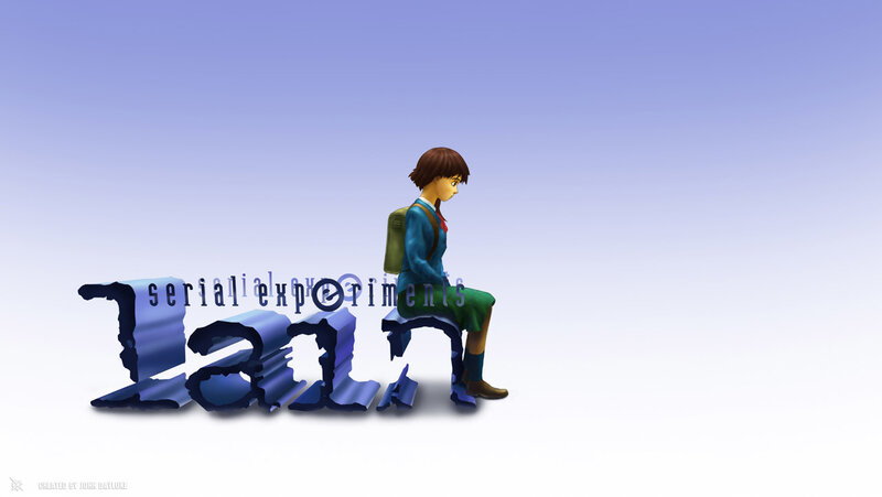 Lain character on text