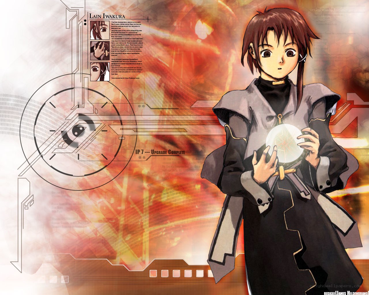 Lain Iwakura character art