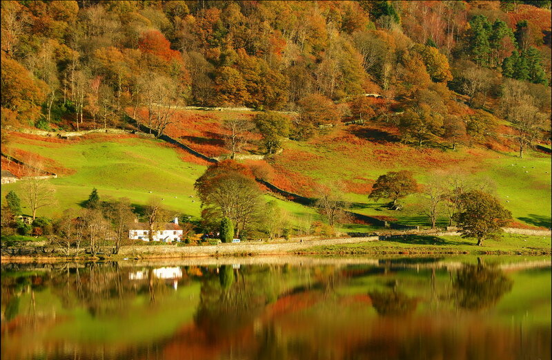 Lake and Autumn Hills