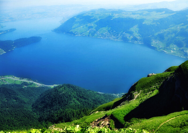 Lake and Green Hills