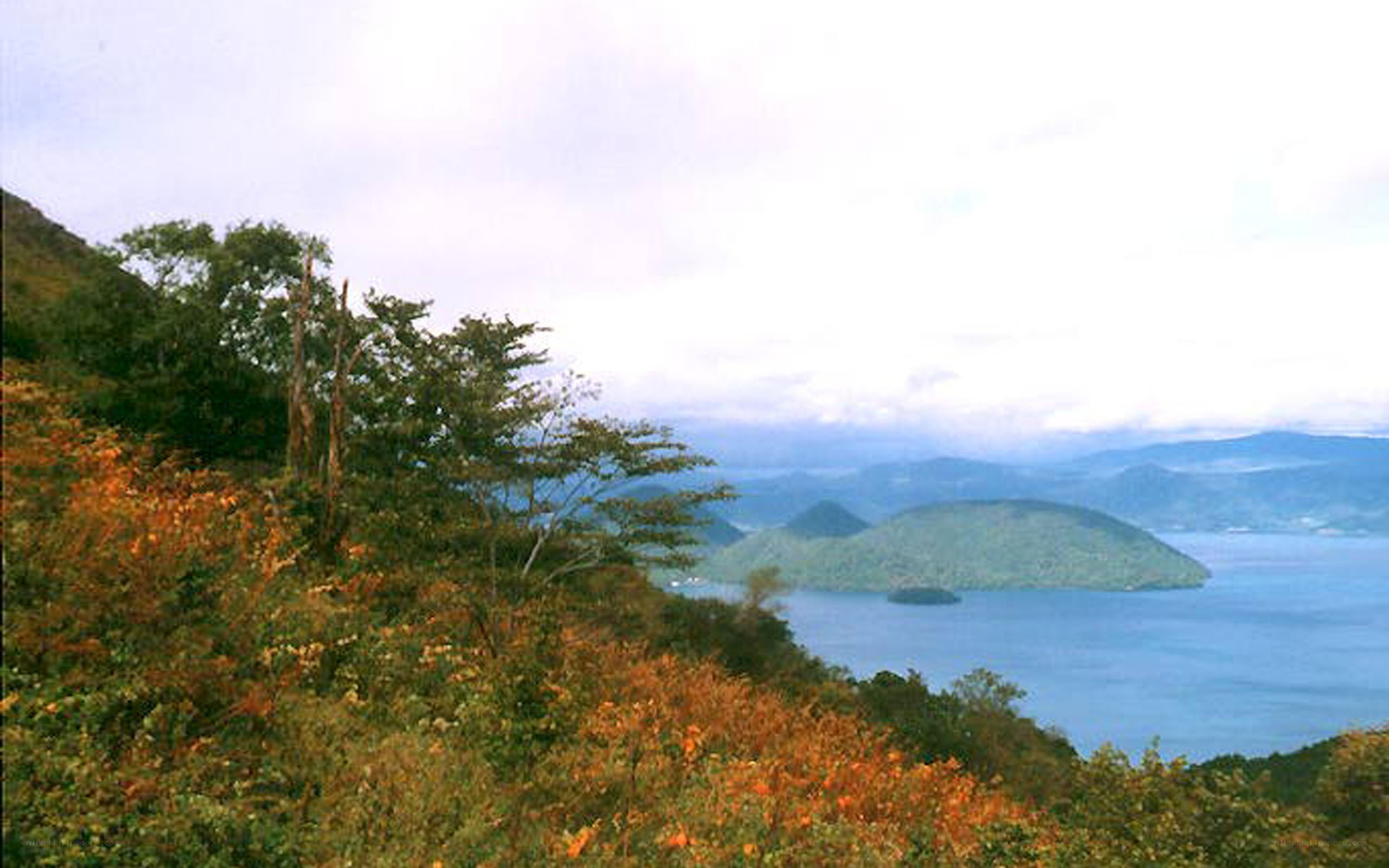 Lake and island landscape