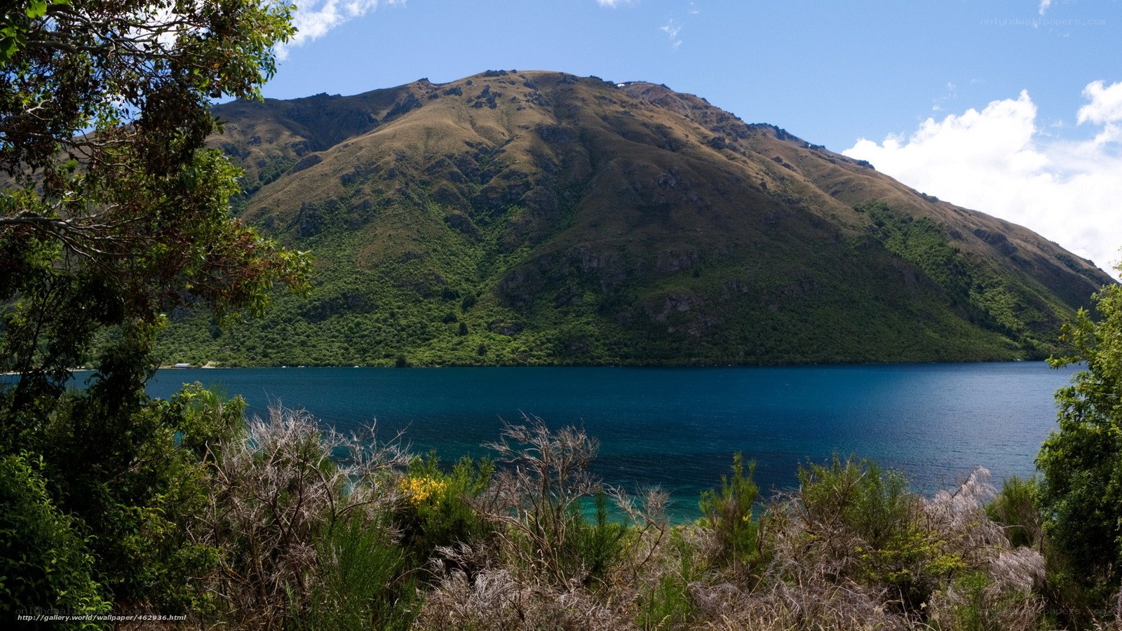 Lake and mountain landscape