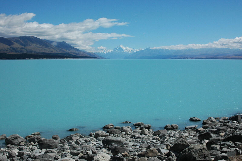 Lake and mountain landscape