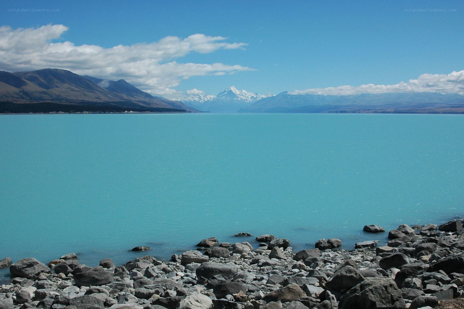 Lake and mountain landscape