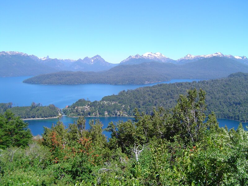 Lake and mountain landscape