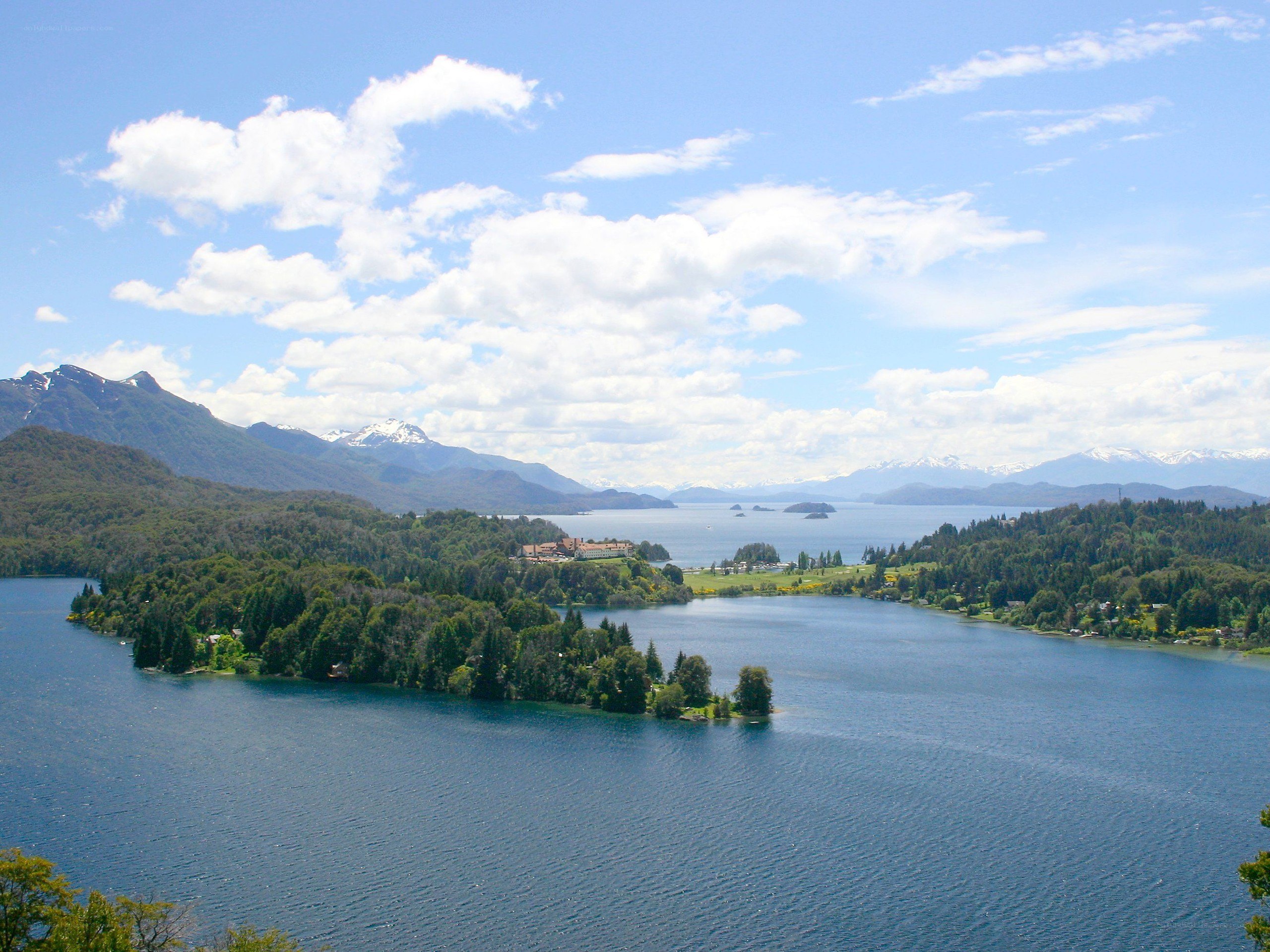 Lake and mountain landscape