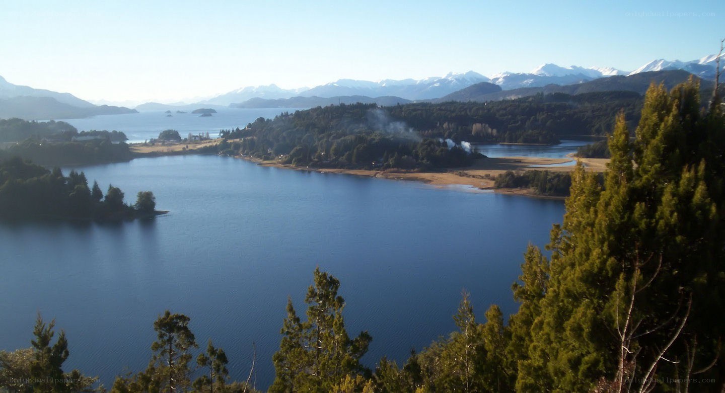 Lake and mountain landscape