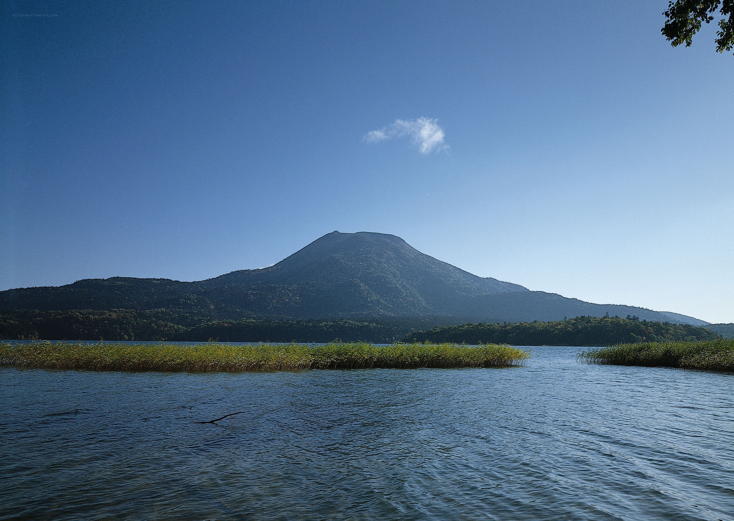 Lake and mountain landscape
