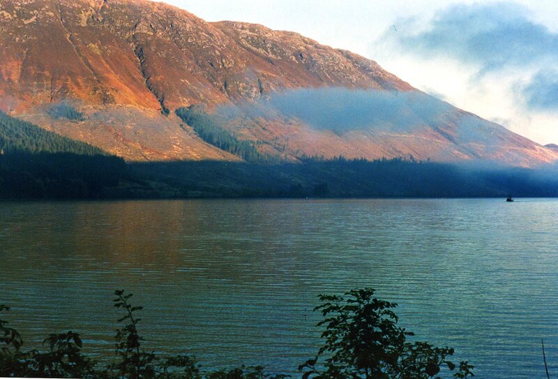 Lake and mountain landscape
