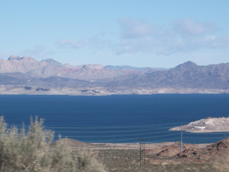 Lake and Mountains — Blue