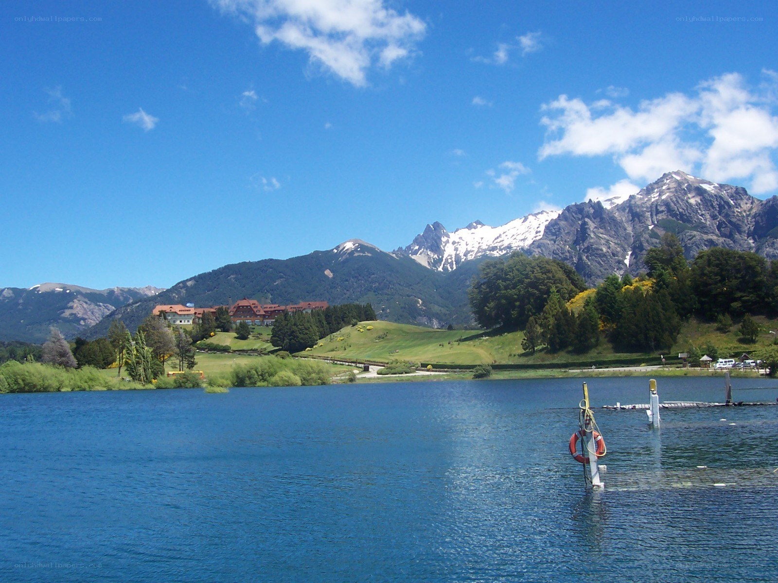 Lake and mountains in Chile