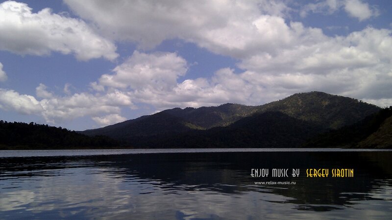 Lake and mountains landscape