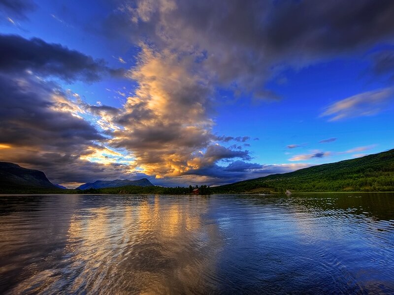 Lake at Sunset