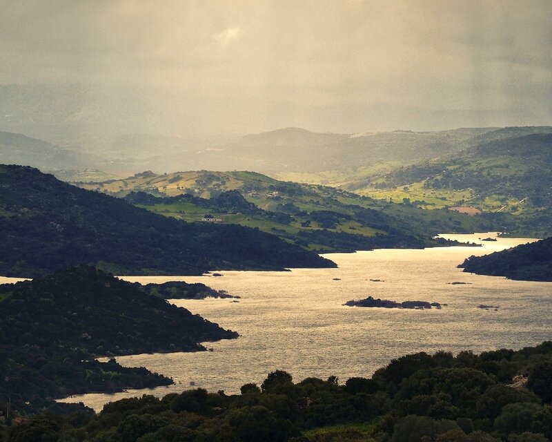 Lake Between Hills
