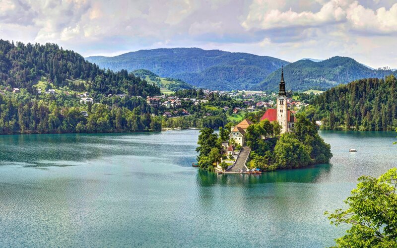 Lake Bled with Church Island