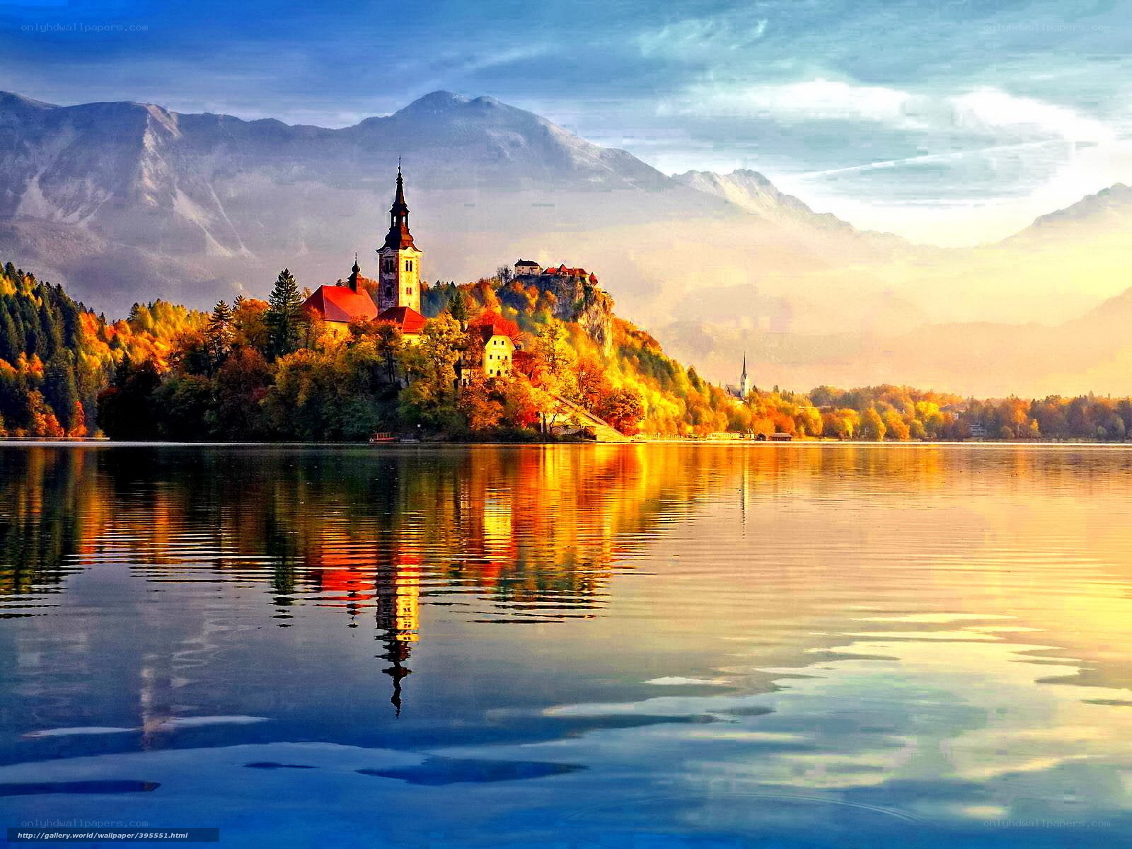 Lake Bled with Church