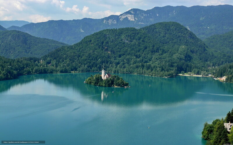 Lake Bled with island church