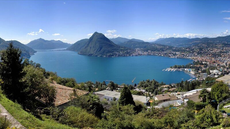 Lake Como panorama view