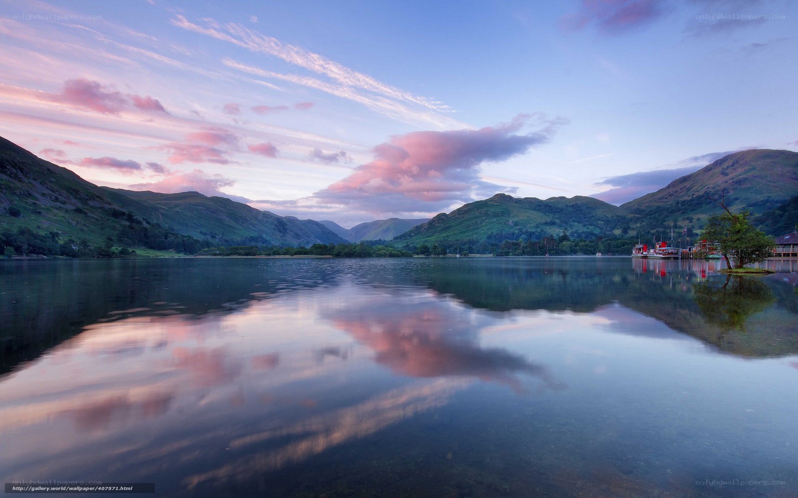 Lake District sunset reflection