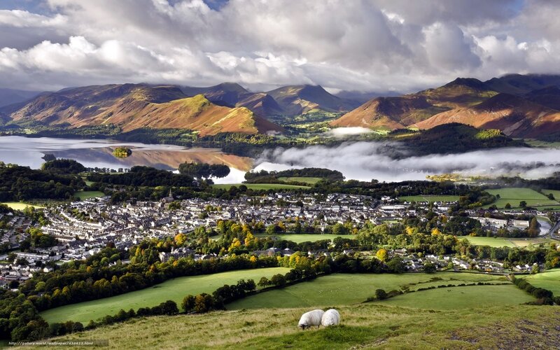 Lake District village view
