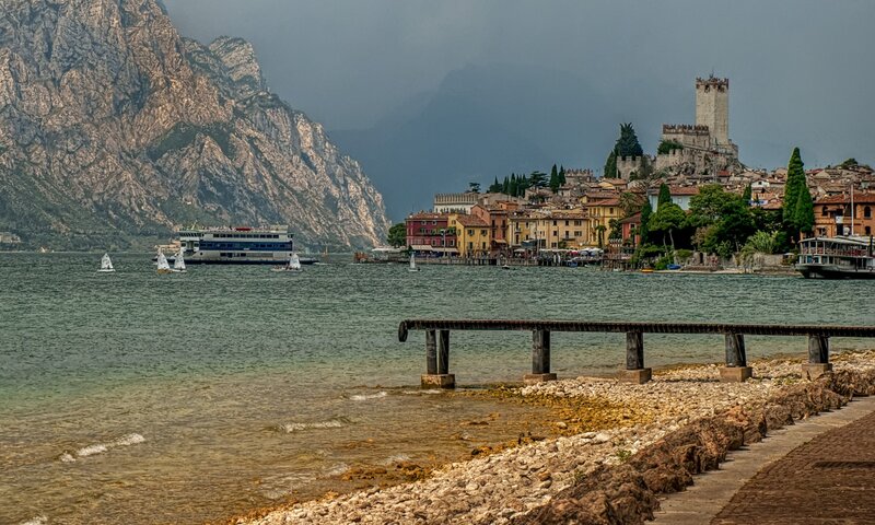 Lake Garda town view