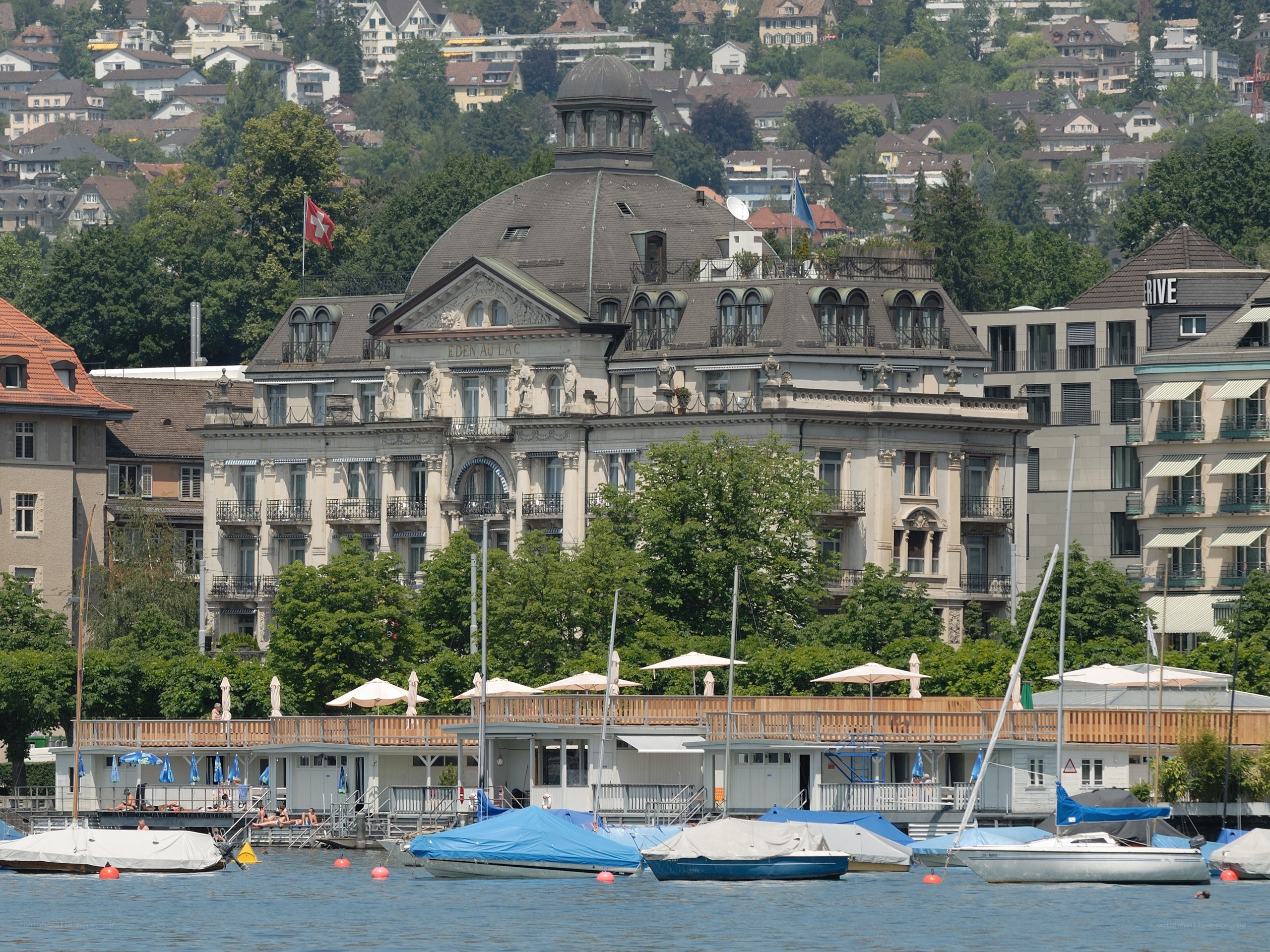 Lake Geneva waterfront scene
