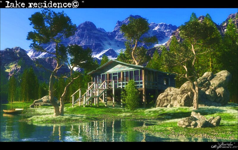 Lake House in Mountains
