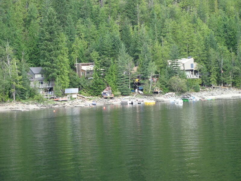 Lake Houses in Forest — Green