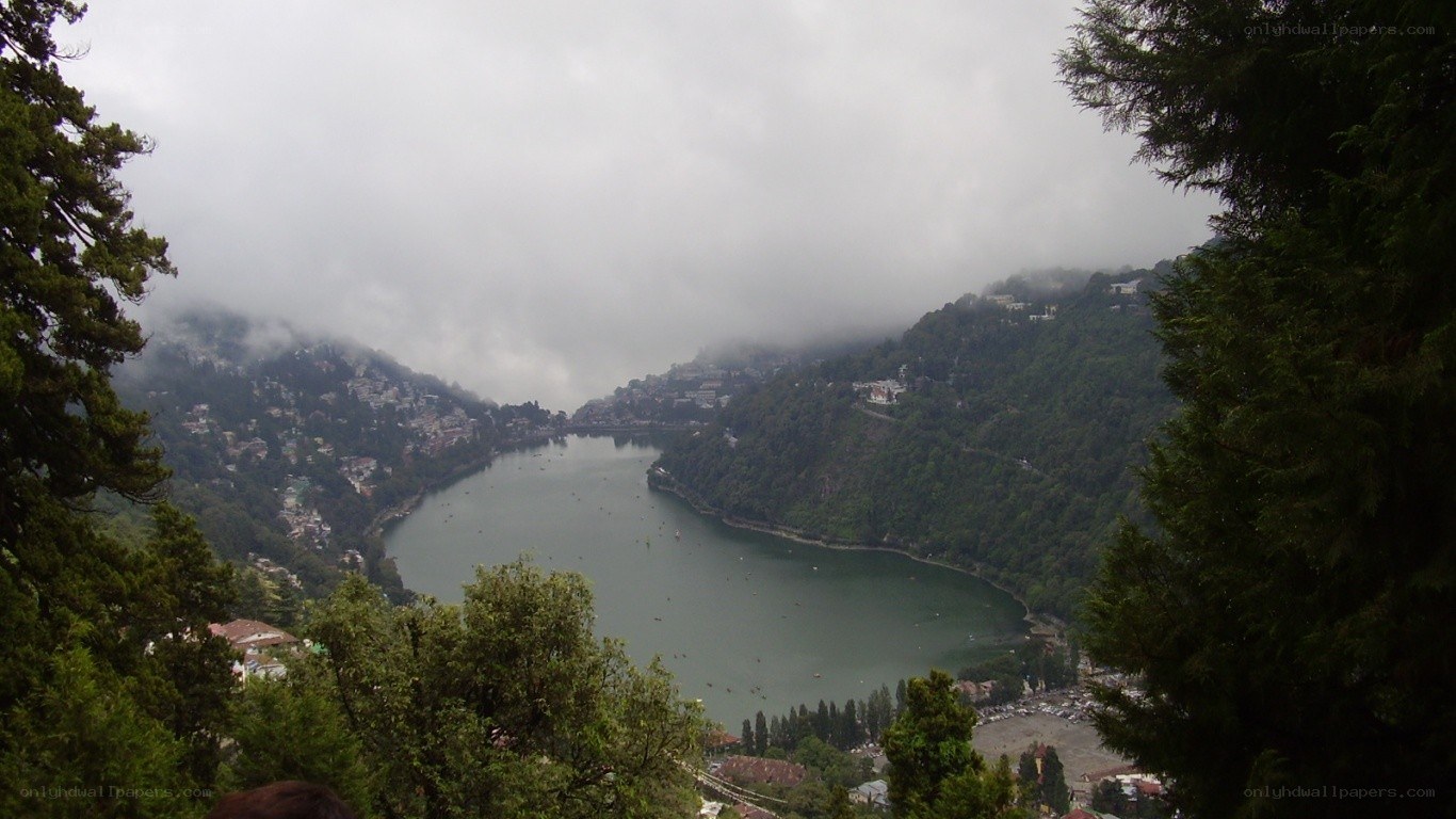 Lake in a mountain valley