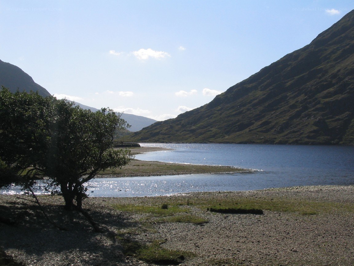 Lake in a mountain valley
