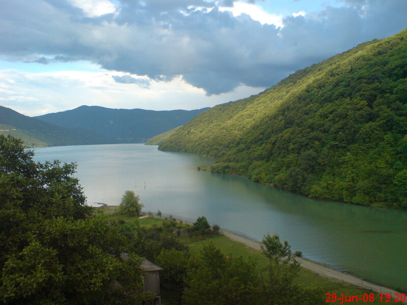 Lake in a mountain valley