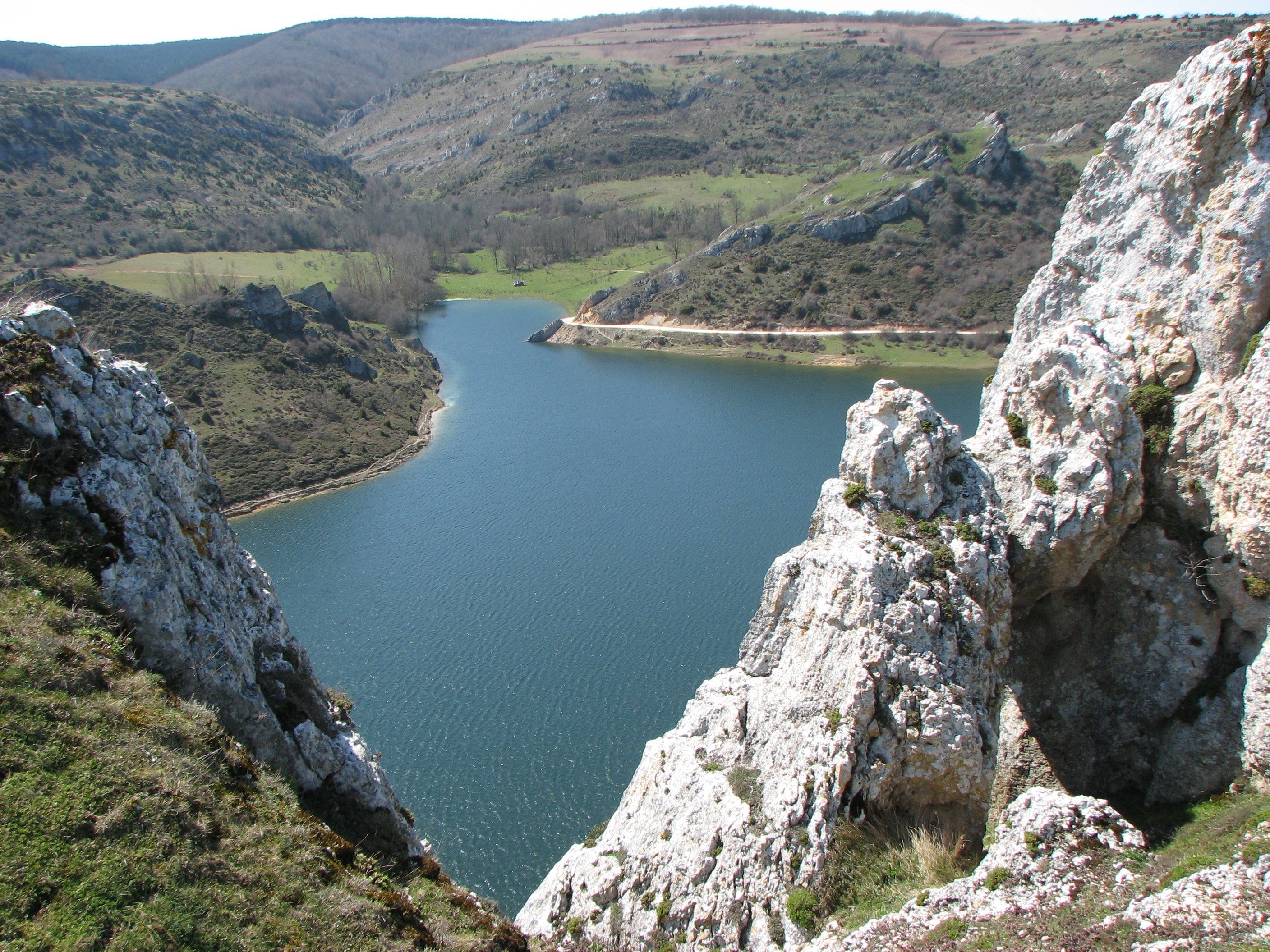 Lake in a rocky valley