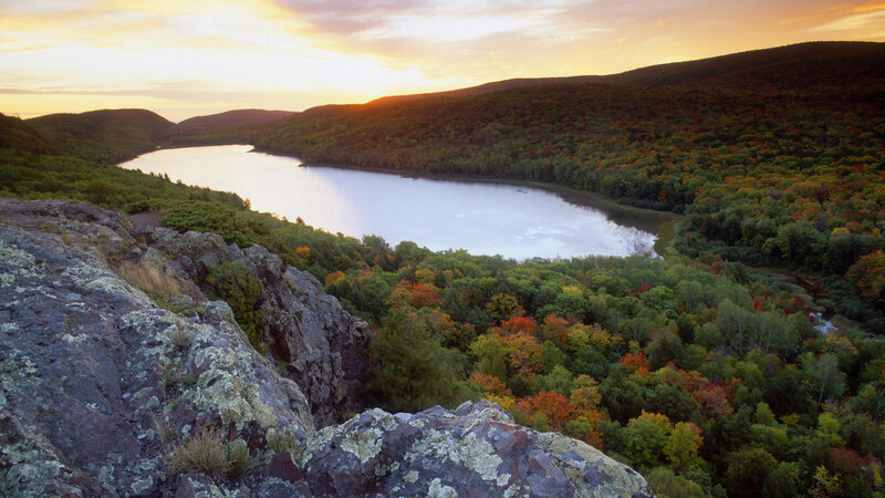 Lake in Autumn Forest