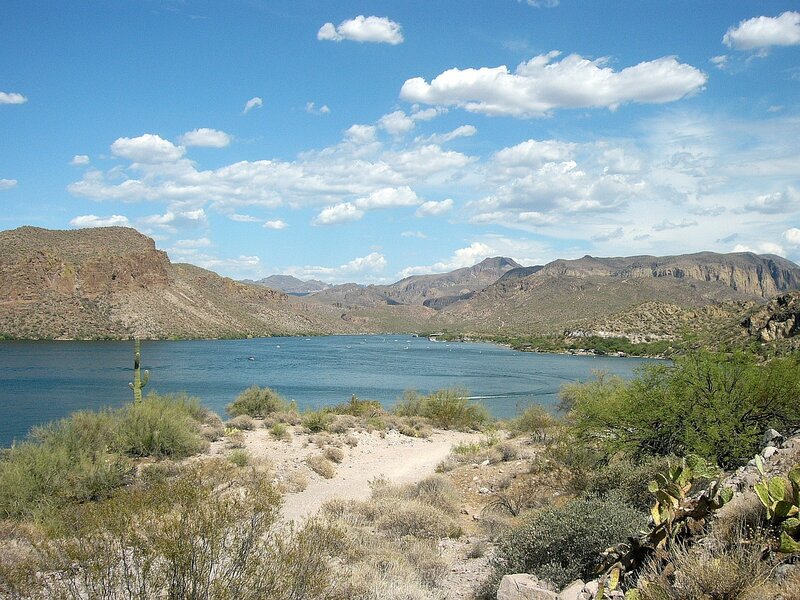Lake in Desert Valley