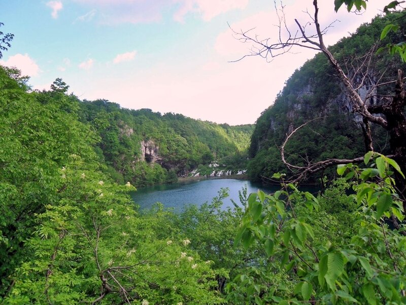 Lake in Forested Canyon
