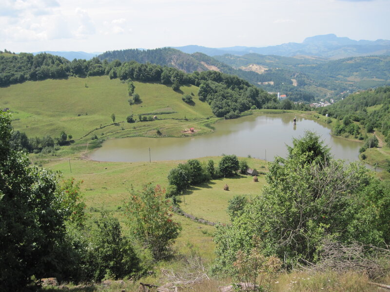 Lake in Green Valley — Serene