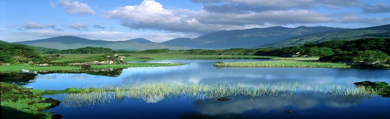 Lake in Mountain Landscape — Blue