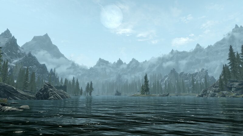 Lake in Mountain Range