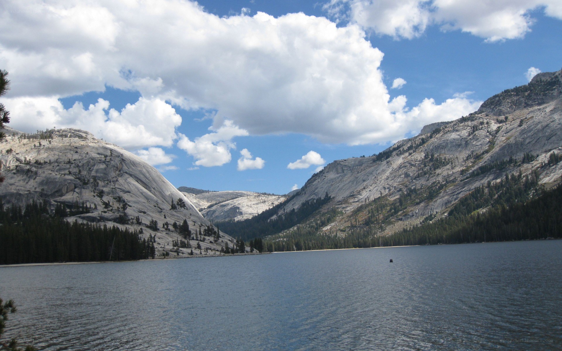 Lake in mountain valley
