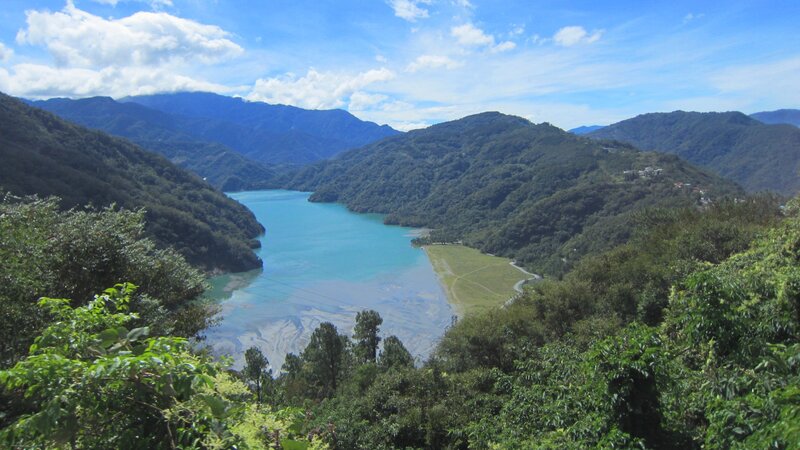 Lake in Mountain Valley — Blue, Serene, Afternoon, Photograph, Mountains, River