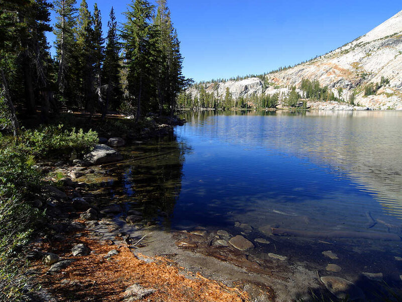 Lake in Mountain Valley — Blue