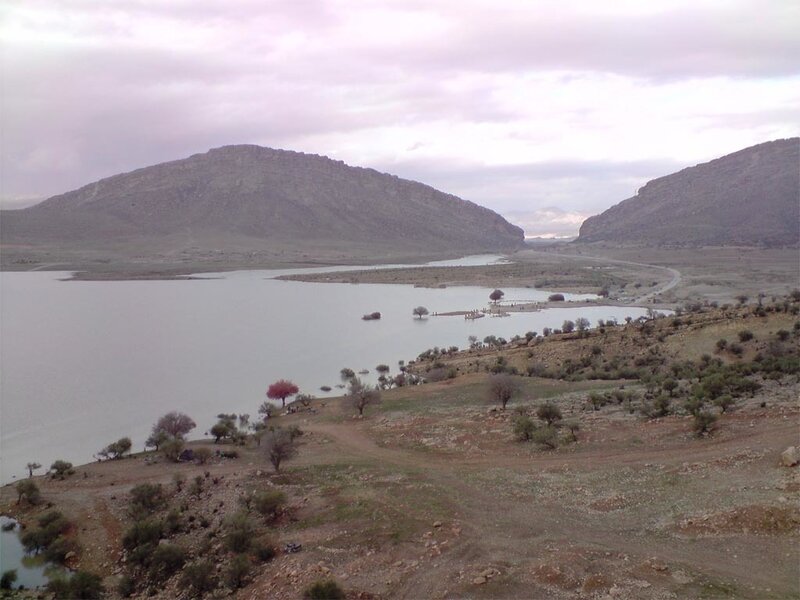 Lake in mountainous region