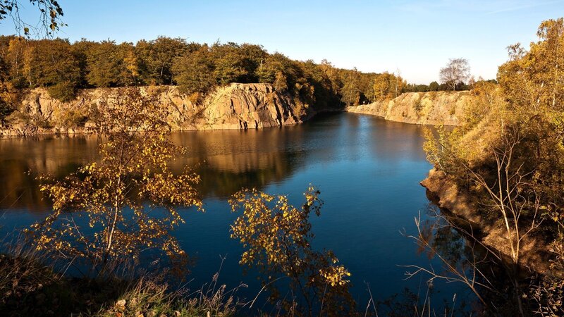Lake in Quarry — Blue, Serene