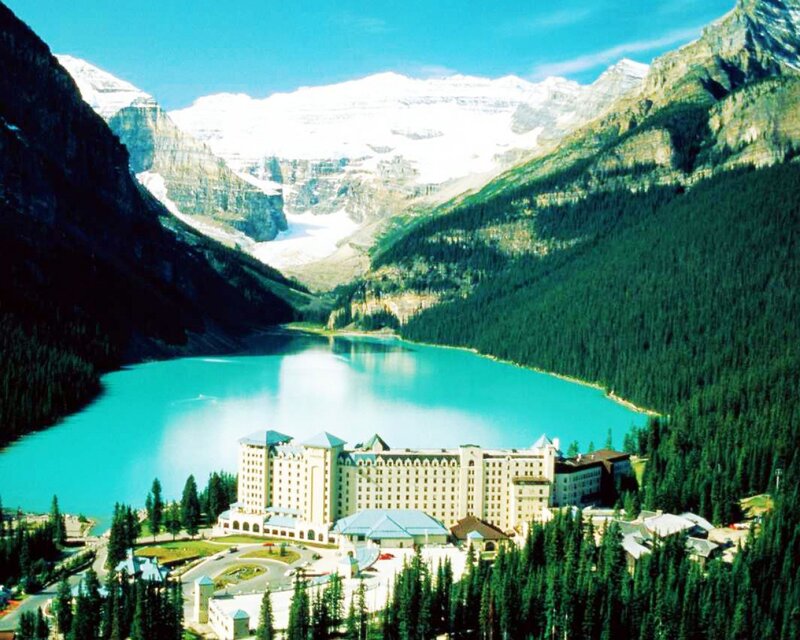 Lake Louise and hotel