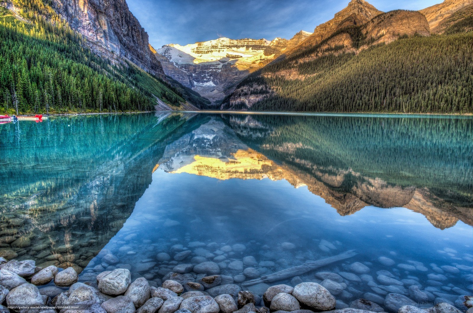 Lake Louise mountain reflection